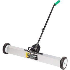 36-Inch Rolling Magnetic Pick-Up Sweeper | 30-LBS Capacity, with Quick Release L
